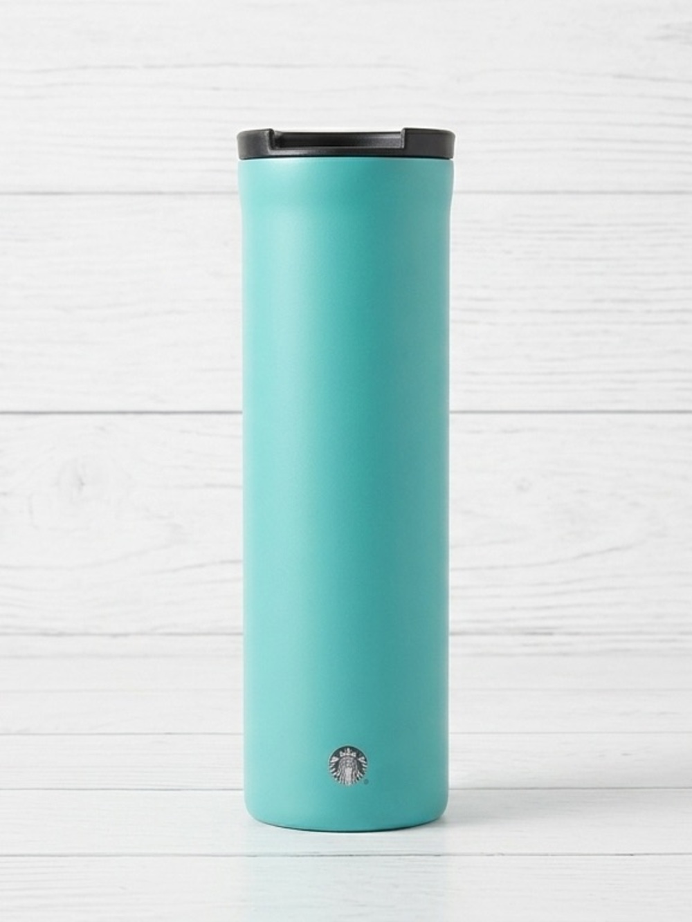 Starbucks Matte Teal Stainless Steel Slim Vacuum Insulated Cup Tumbler Mug 16 oz